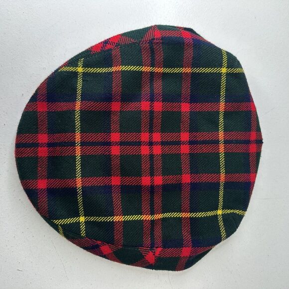 Shandon Wool Plaid Tweed Newsboy Hat Flap Cap MacKintosh Tartan Size 7¼ / 59 - Picture 6 of 8